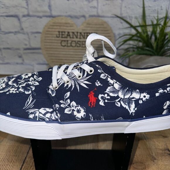 Ralph Lauren Mens Faxon low Oval Mesh Trainers - Picture 7 of 12